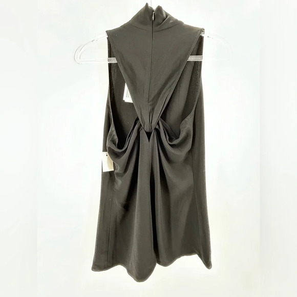 Proenza Schouler NWT Women's Cady Sleeveless Knotted Back Top Black Size 0 - Picture 8 of 14